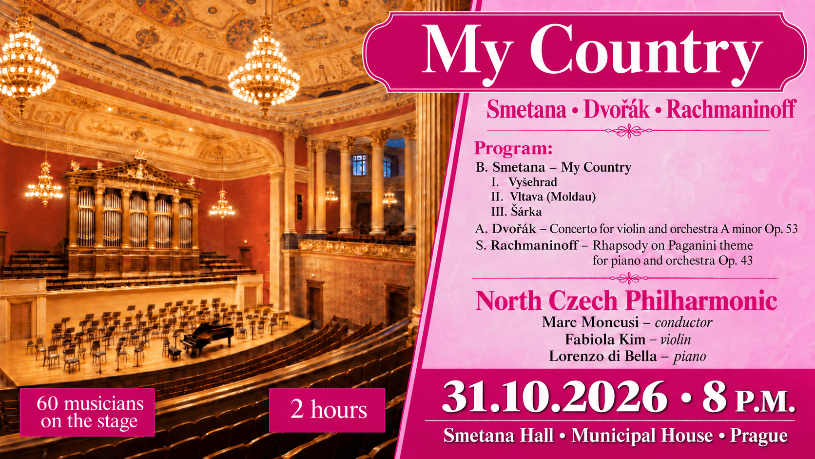 B.Smetana - "My Country" Rudolfinum Dvořák Hall