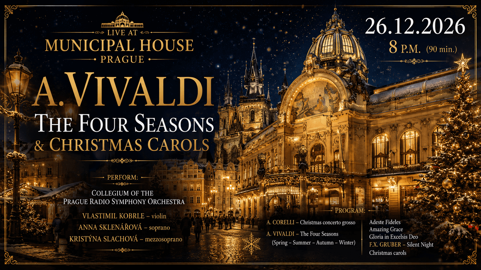 A.Vivaldi – The Four Seasons and Christmas carrols in Smetana Hall